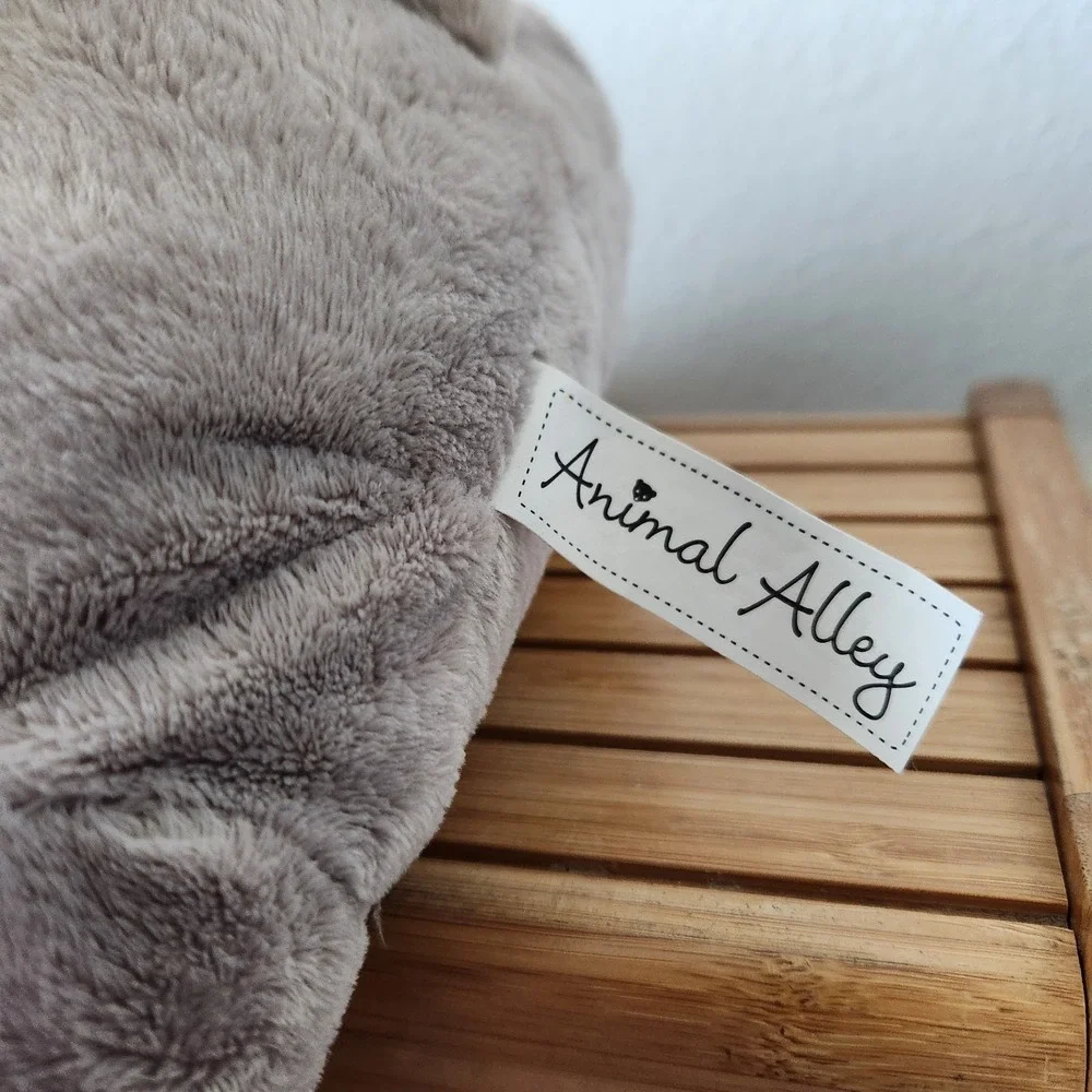 Vintage 2008 Plush Stuffed Animal Alley‎ Toys R Us Gray Pink Large Baby Elephant